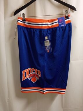 New York Knicks Blue and Orange Athletic Basketball Shorts